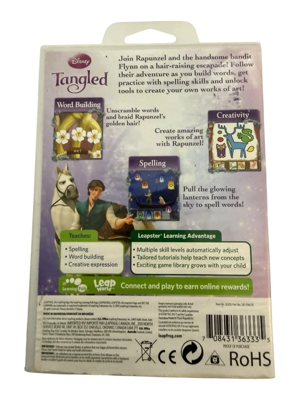 Lot 3 LeapFrog Leapster Games Tangled Finding Nemo Pet Pals Complete Tested